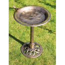 St Helens Ornamental Pedestal Bronze Bird Bath - Percys Pet Products