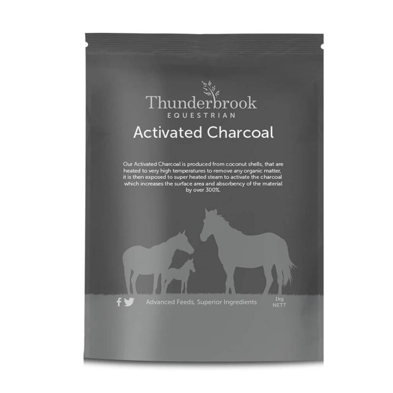 Thunderbrook Equestrian Activated Charcoal 1kg - Percys Pet Products