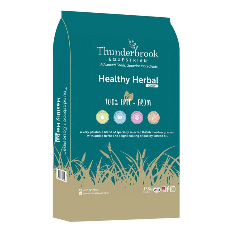 Thunderbrook Equestrian Healthy Herbal Chaff 15kg - Percys Pet Products