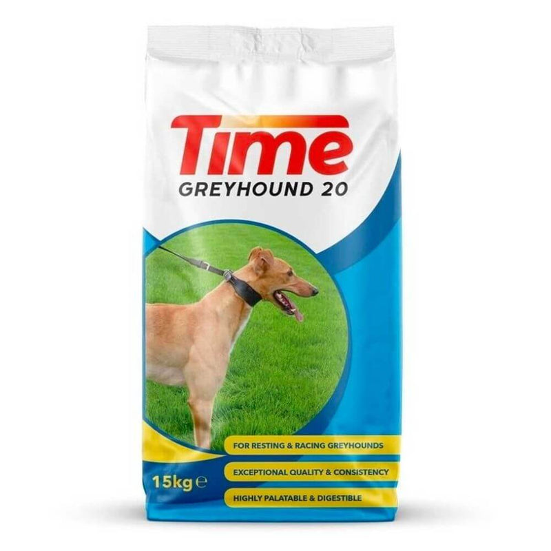 Time 20 Lurcher & Greyhound Active Dry Dog Food 15kg - Percys Pet Products