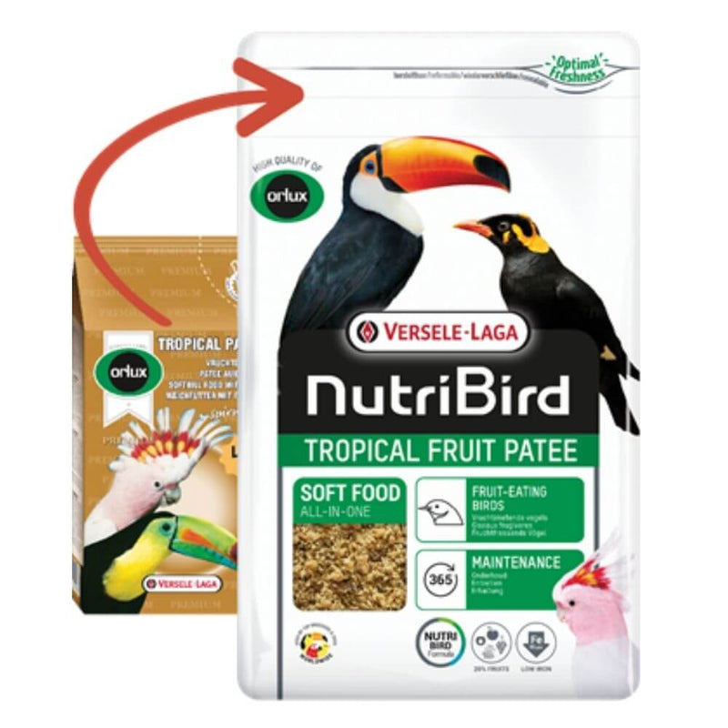 Versele-Laga Nurtibird Tropical Fruit Patee 1kg - Percys Pet Products