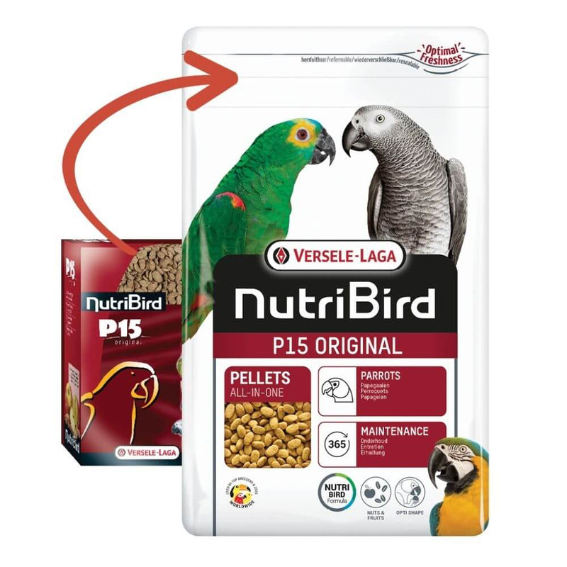 Versele-Laga Nutribird P15 Original Maintenance Food for Parrots - Percys Pet Products