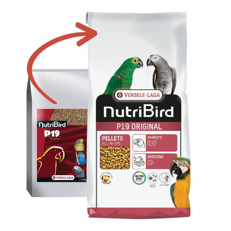 Versele-Laga Nutribird P19 Original Breeding Food for Parrots 10kg - Percys Pet Products