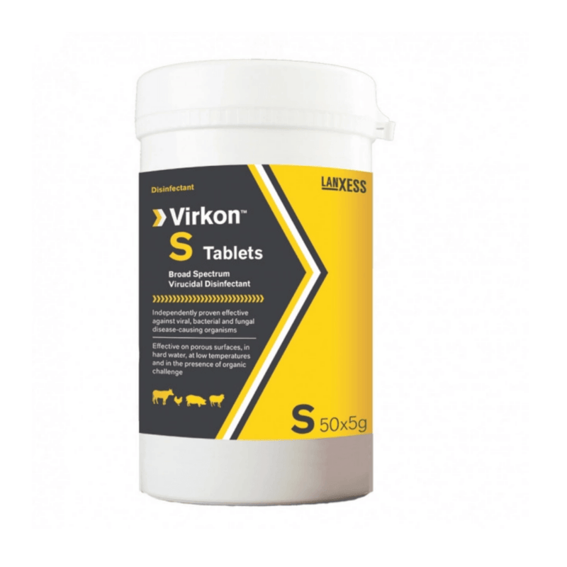 Virkon S Disinfectant Tablets 50 x 5g - Percys Pet Products