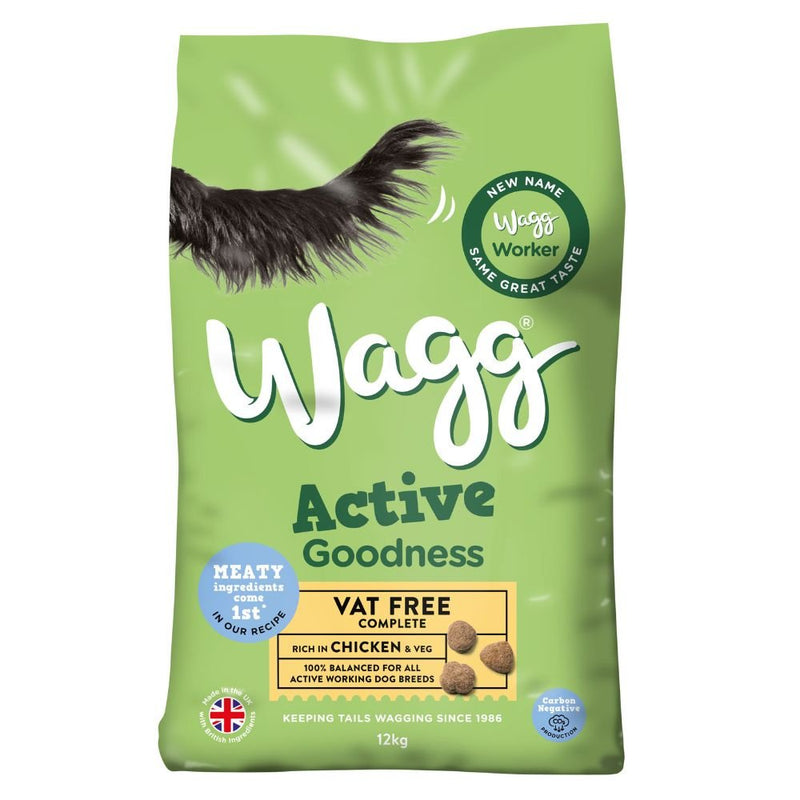 Wagg Active Goodness with Chicken & Veg Adult Dog Food 12kg - Percys Pet Products