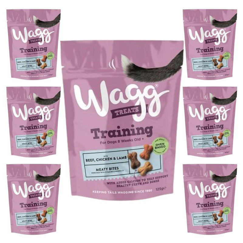 Wagg Chicken, Beef & Lamb Dog Training Treats 7 x 125g Packs - Percys Pet Products